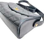 Chanel Lambskin Cross Belt Bag Quilted Black — view 6