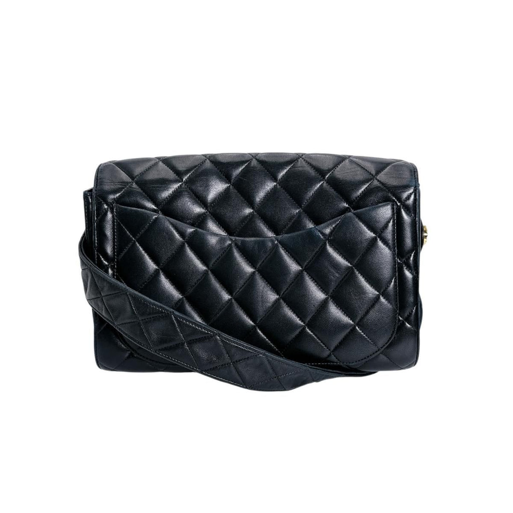 Chanel Lambskin Cross Belt Bag Quilted Black — view 3