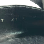 Gucci Loafers 41 Black Plate Logo Leather — view 6