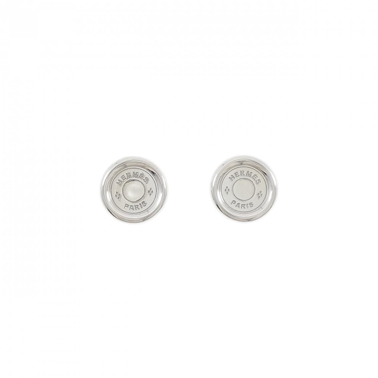 Hermes Earrings White Gold