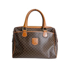 Celine Leather Handbag Macadam Brown