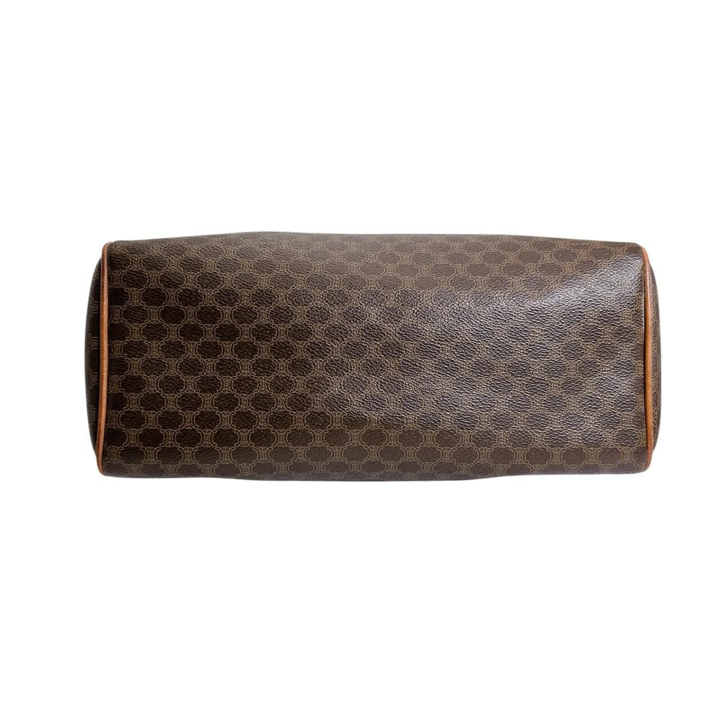 Celine Leather Handbag Macadam Brown — view 4