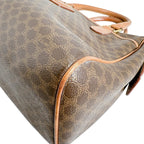 Celine Leather Handbag Macadam Brown — view 5