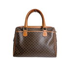 Celine Leather Handbag Macadam Brown — view 2