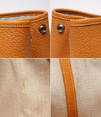 Hermes Tote Silver Garden Party PM 36 Taurillon Clemence — view 8