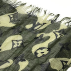 Louis Vuitton Shawl Etole Cashmere Green Scarf — view 3