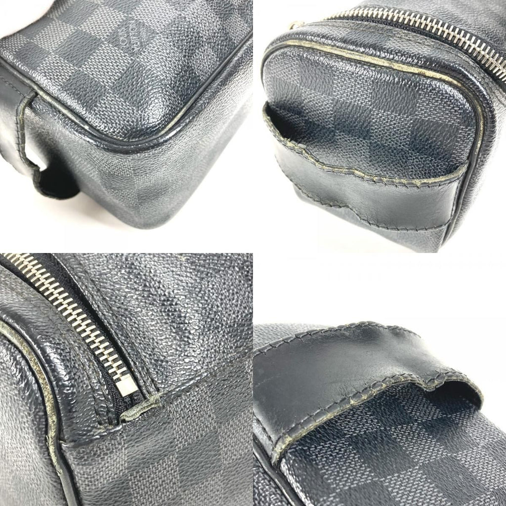 Louis Vuitton Pouch Toilet Damier Graphite Canvas Black — view 7