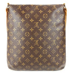 Louis Vuitton Shoulder Bag Musette Salsa Long Monogram Canvas Brown — view 2