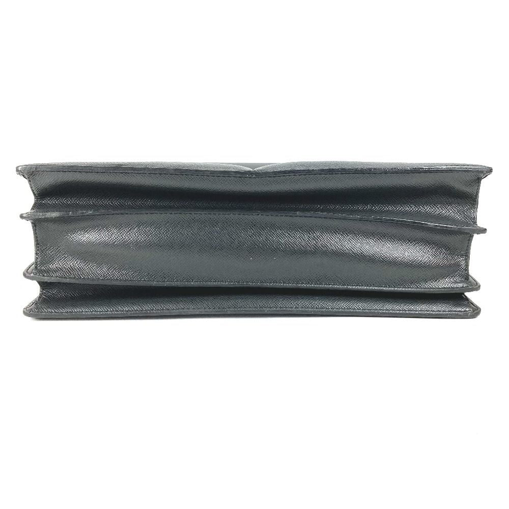 Louis Vuitton Business Bag Serviette Kazan Taiga Leather Ardoise Black — view 5