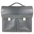 Louis Vuitton Business Bag Serviette Kazan Taiga Leather Ardoise Black