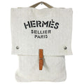 Hermes Handbag Baggage Ali Cotton White