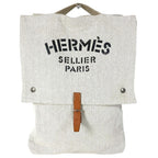 Hermes Handbag Baggage Ali Cotton White