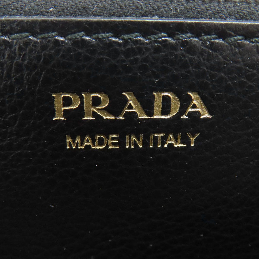 Prada Triangle Wallet Black — view 7