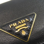 Prada Triangle Wallet Black — view 9