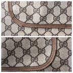 Gucci Vintage Sherry Line Beige GG Supreme Canvas Shoulder Bag — view 5