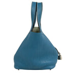 Hermes Picotin Lock PM Minibag Handbag Togo Blue — view 4