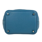 Hermes Picotin Lock PM Minibag Handbag Togo Blue — view 5