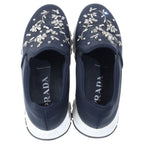 Prada Visual Decoration Low Cut Slip on Shoes Black — view 4