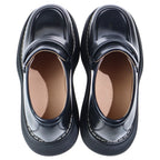 Bottega Veneta Swell Loafer Rubber Tin Gold Leather Loafers Black — view 4