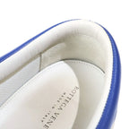 Bottega Veneta Intrecciato Leather Sneakers Slip Ons Blue — view 6