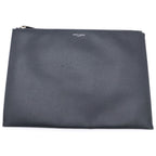 Saint Laurent Paris Clutch Case Pouch Leather Black