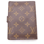 Louis Vuitton Monogram Agenda PM Binder Notebook Cover Brown Gold — view 2