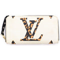 Louis Vuitton Jungle Zippy Wallet Card Case White Yellow Zebra Pattern Gold