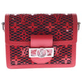 Louis Vuitton Monogram Mesh Dauphine Mini Red Shoulder Bag