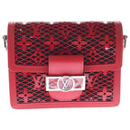 Louis Vuitton Monogram Mesh Dauphine Mini Red Shoulder Bag