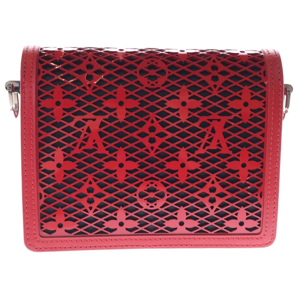 Louis Vuitton Monogram Mesh Dauphine Mini Red Shoulder Bag — view 2
