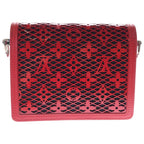 Louis Vuitton Monogram Mesh Dauphine Mini Red Shoulder Bag — view 2