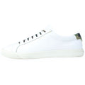 Saint Laurent Paris Camouflage Lace Low Cut Sneakers White Khaki