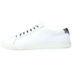 Saint Laurent Paris Camouflage Lace Low Cut Sneakers White Khaki
