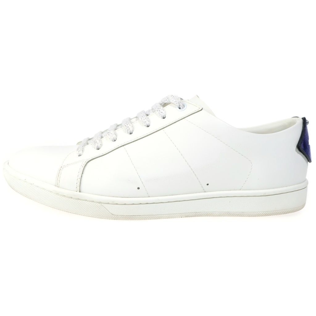 Saint Laurent Paris Lip Pearl Low Cut Sneakers White