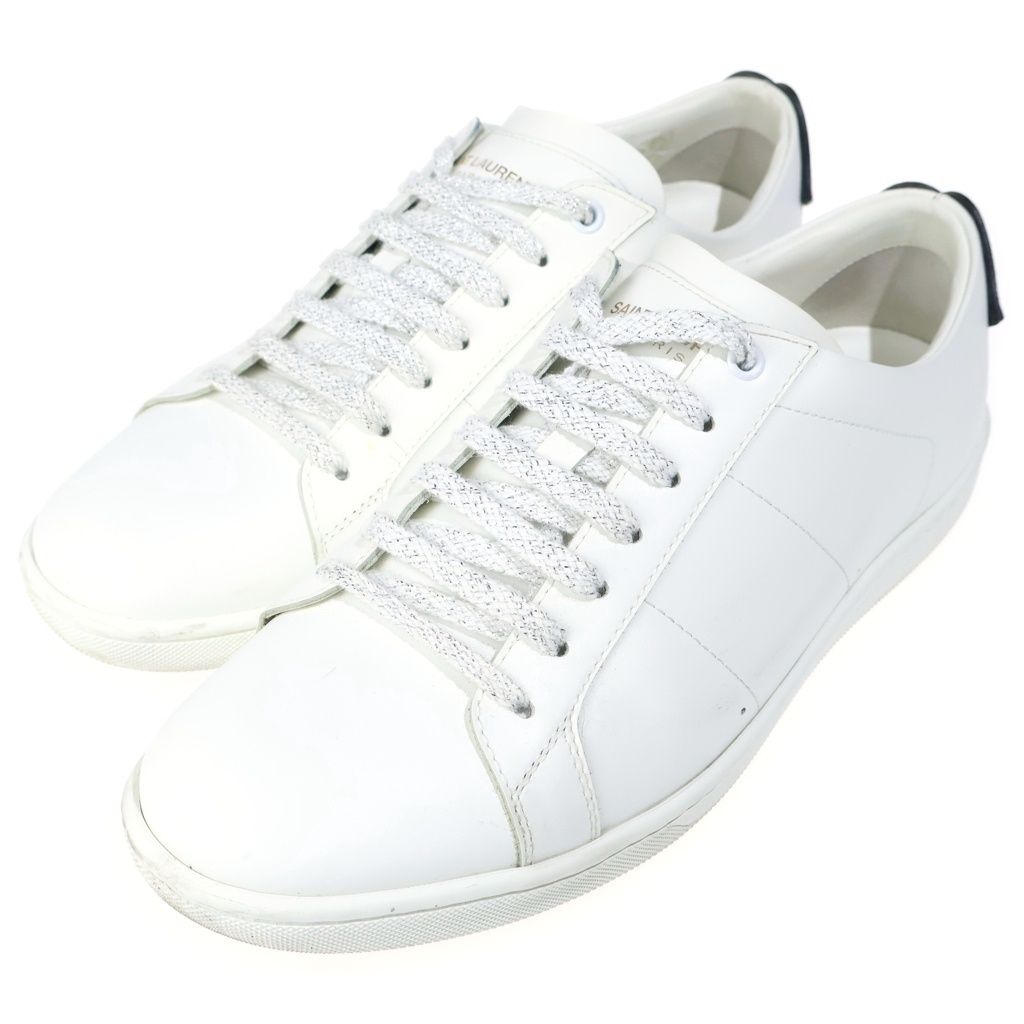 Saint Laurent Paris Lip Pearl Low Cut Sneakers White — view 2