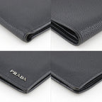 Prada 2 Leather Nero Black Wallet — view 4