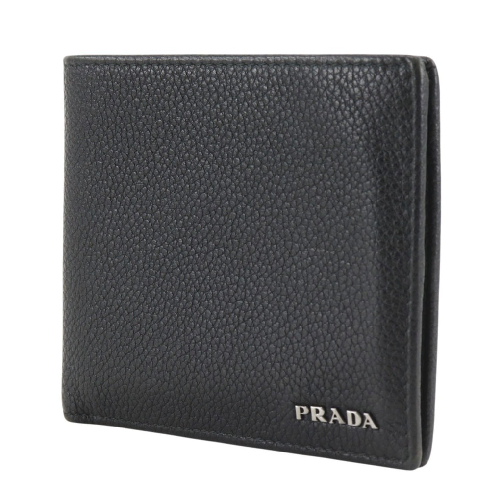 Prada 2 Leather Nero Black Wallet — view 2