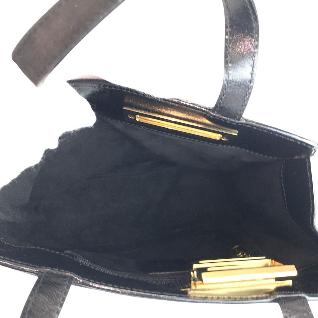 Gucci Black Gold Suede 007 Tote — view 8