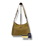 Prada Triangle Logo Shoulder Bag Bo Beige Brown