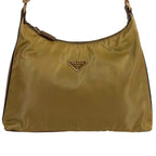 Prada Triangle Logo Shoulder Bag Bo Beige Brown — view 4