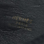 Hermes Folies Tote Shoulder Bag Courchevel Blue Indigo Navy Gold Round — view 7