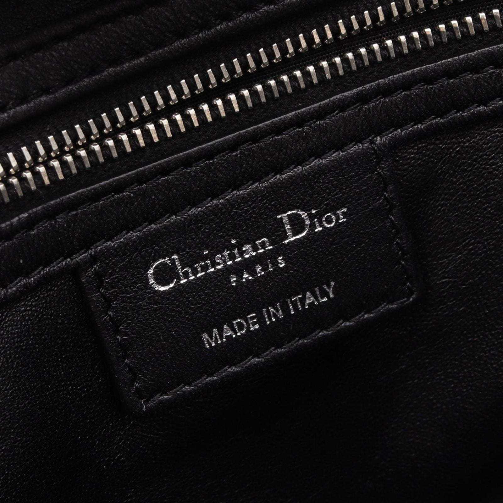 Dior Dio Tote Black Leather Granville Che — view 4
