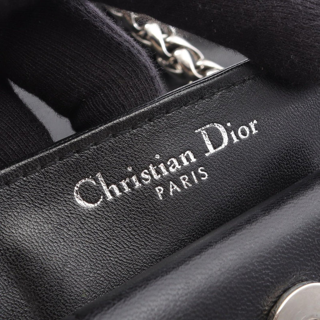 Dior Dio Tote Black Leather Granville Che — view 5