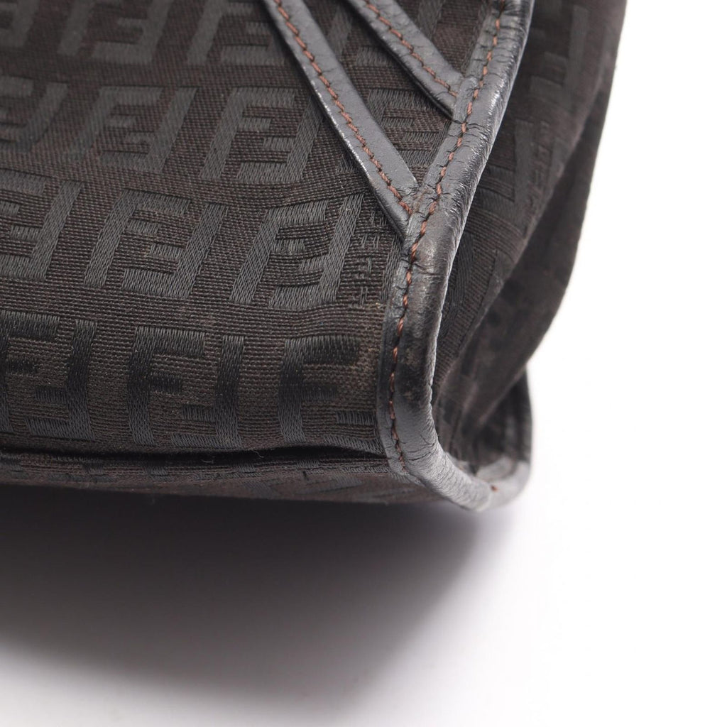 Fendi Handbag of Da Ninebrown Canvas Leather — view 8