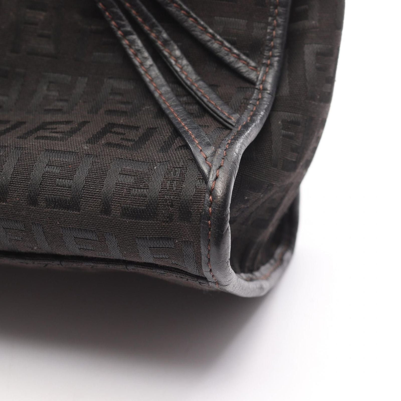 Fendi Handbag of Da Ninebrown Canvas Leather — view 9