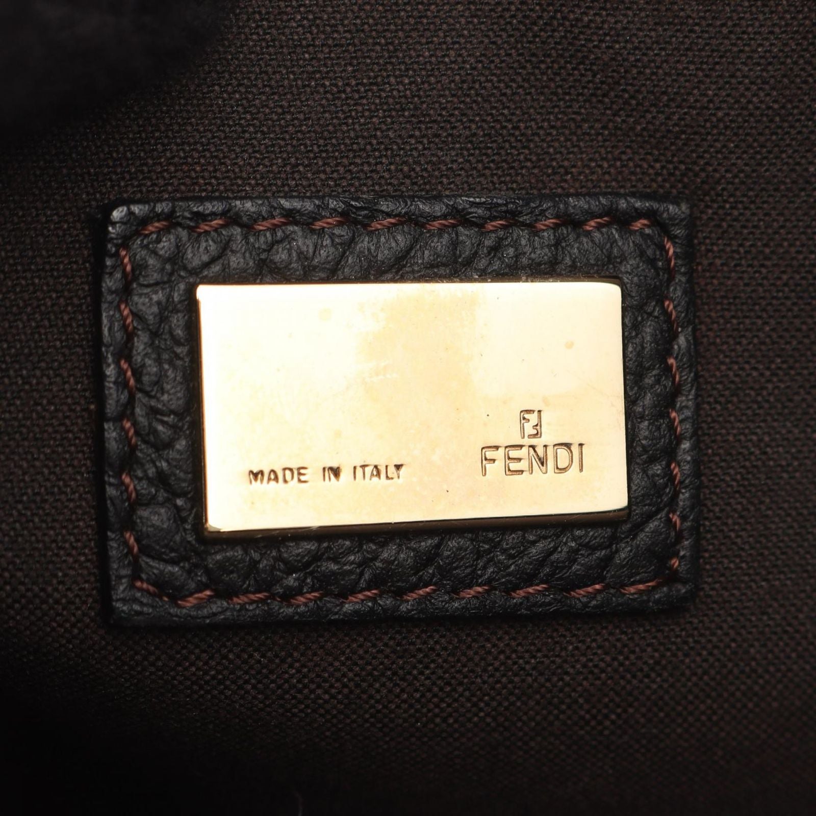 Fendi Handbag of Da Ninebrown Canvas Leather — view 4