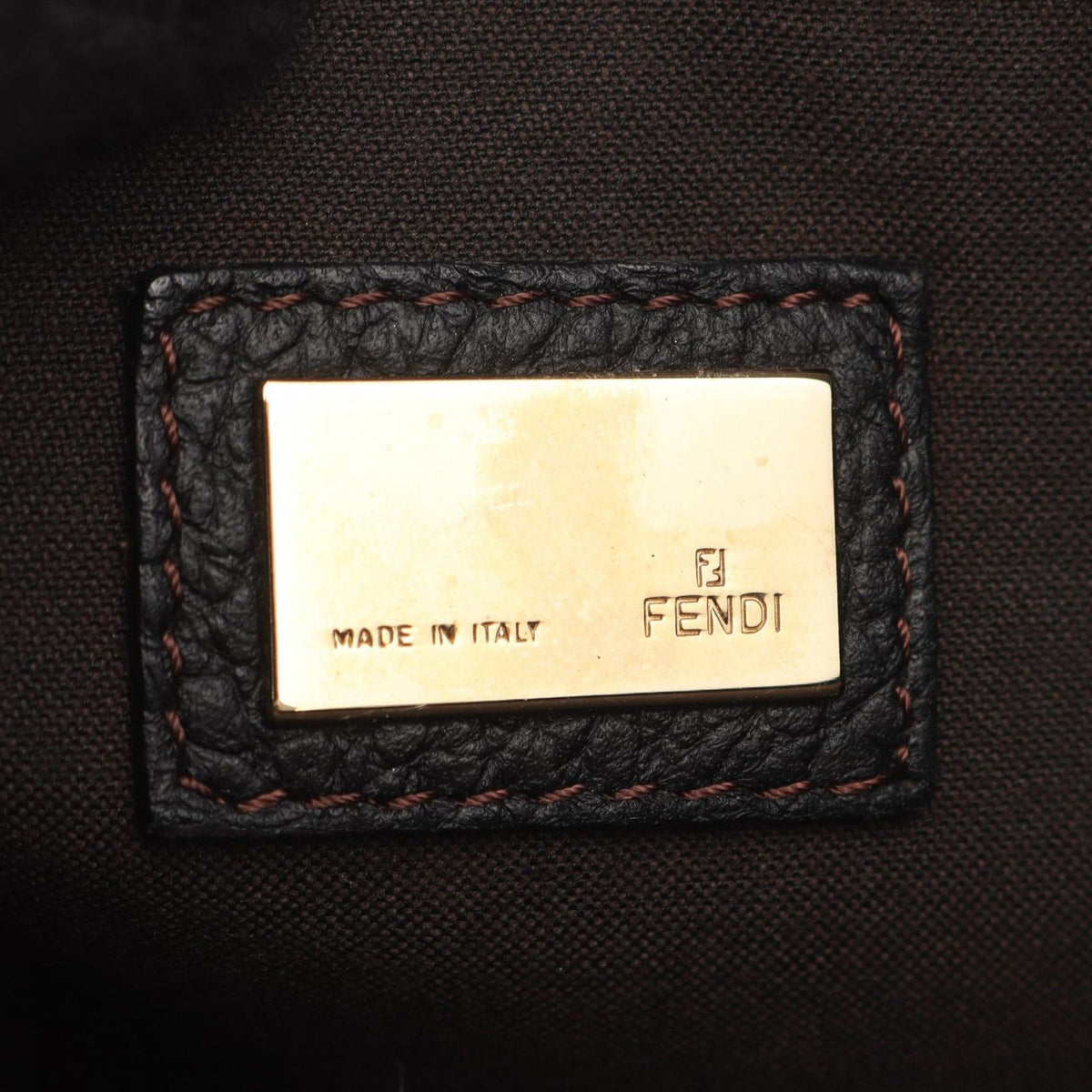 Fendi Handbag of Da Ninebrown Canvas Leather — view 4