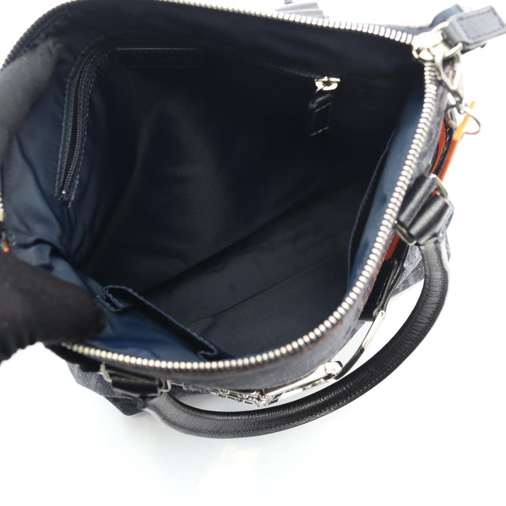 Dior Dio Tote Tobta Orange Denim Leather — view 3
