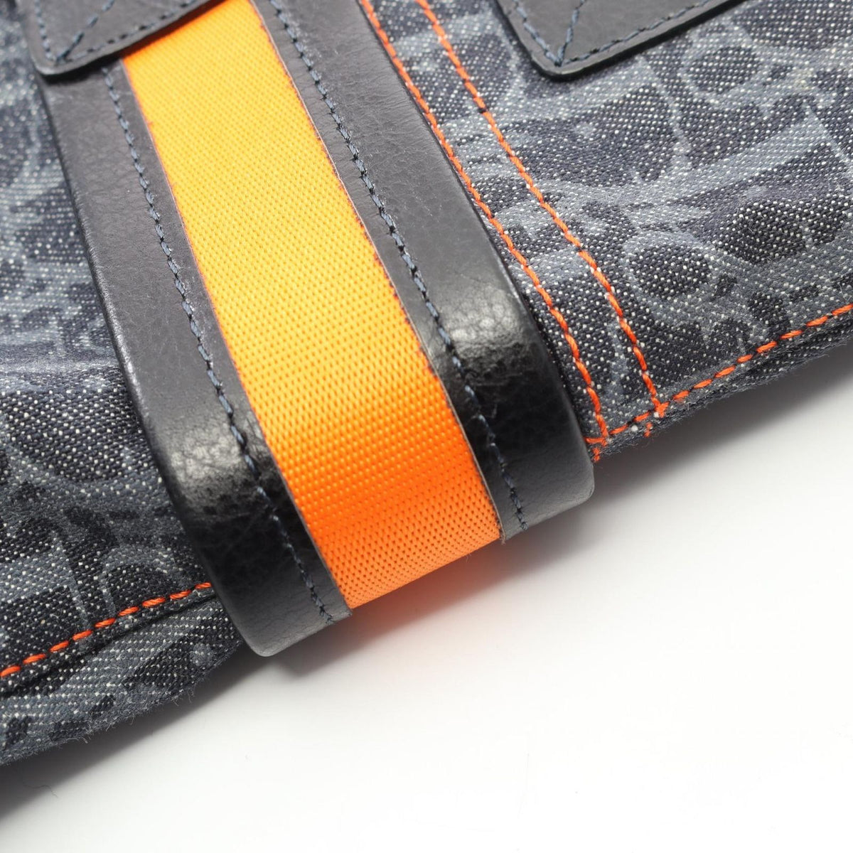 Dior Dio Tote Tobta Orange Denim Leather — view 8