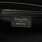 Dior Dio Tote Ladydio Cannage Black Leather Che — view 4
